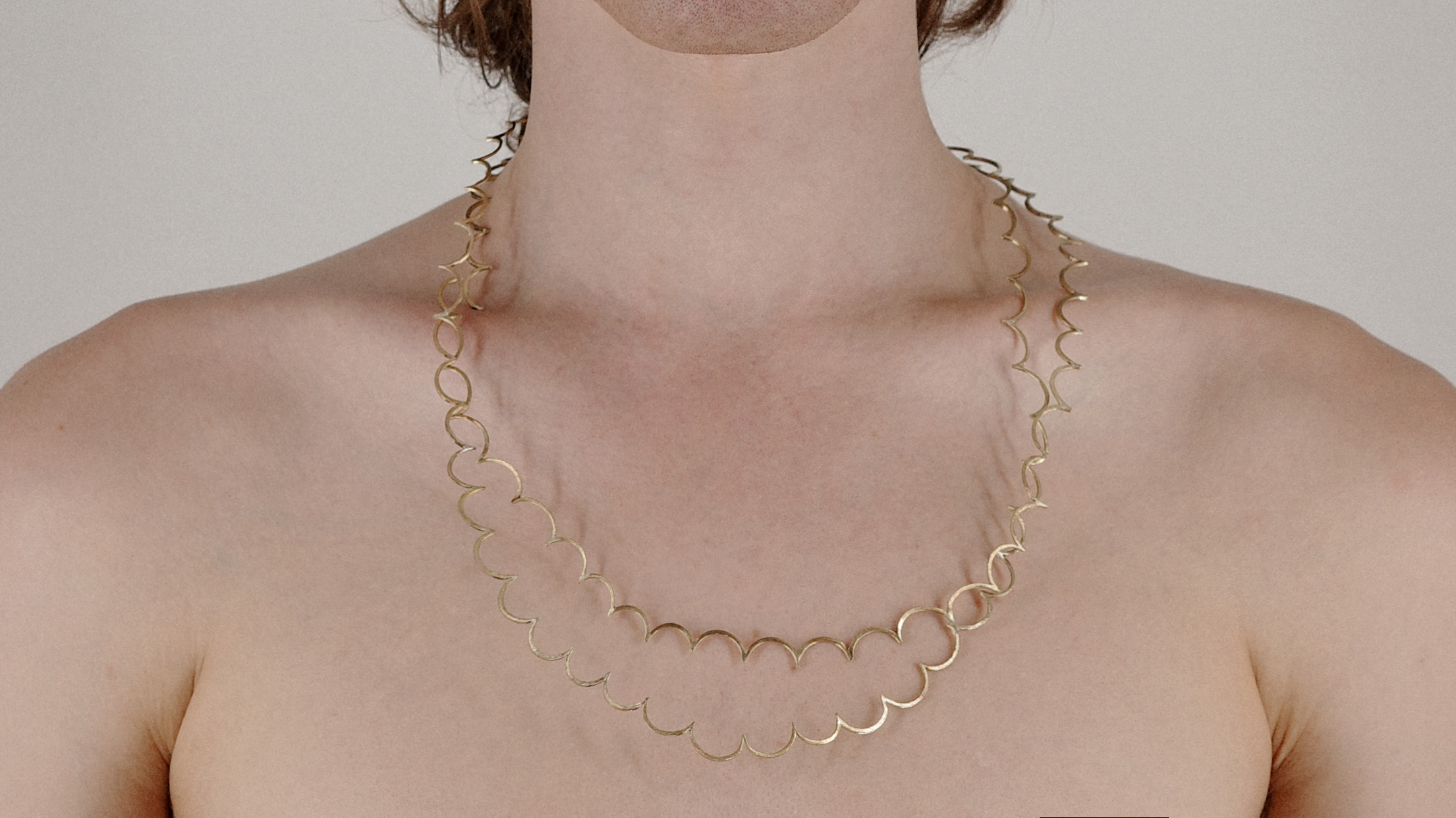 osh wearing my beaded necklace